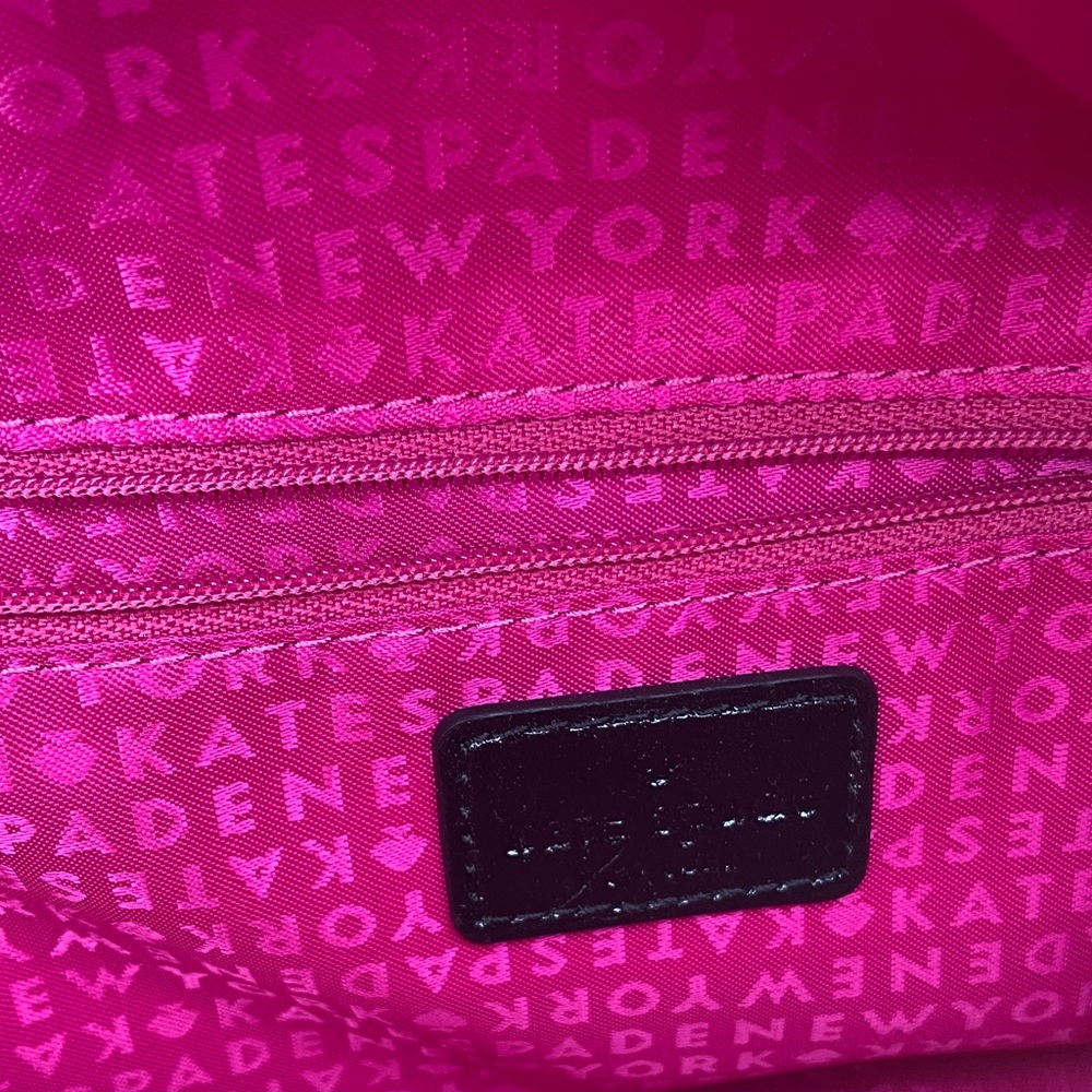 Kate Spade Black and Cream Striped Satchel - Picture 5 of 12